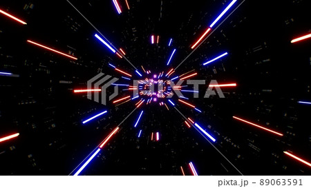 Sci fi Red and Blue Beam Light Background 89063591