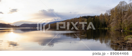 Panoramic View of a Canadian Landscape inの写真素材
