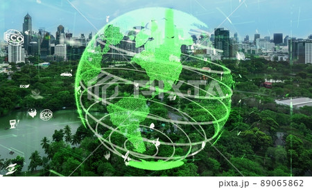 Green city technology shifting towards sustainable alteration concept 89065862