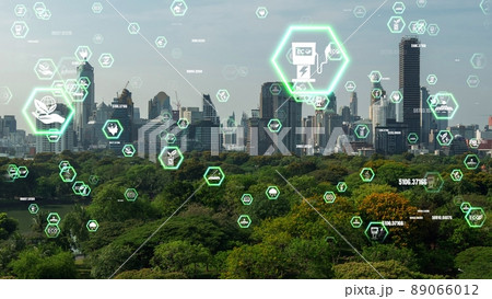 Green city technology shifting towards sustainable alteration concept Green city technology shifting towards sustainable alteration concept 89066012