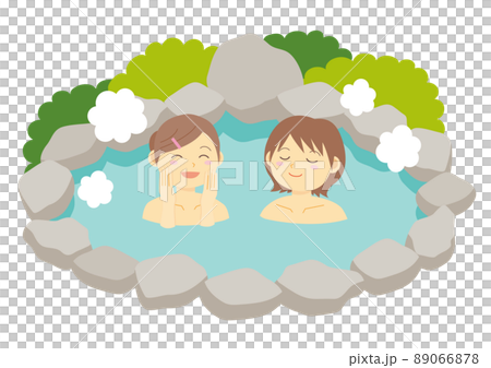 Hot spring illustration_female_color 89066878