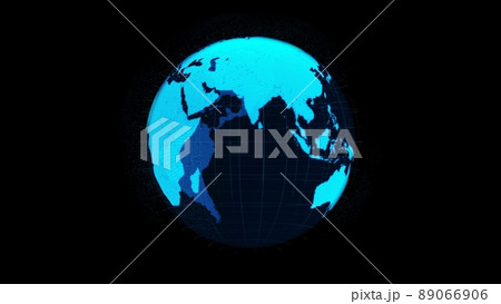 3D Digital orbital earth in cyberspace showing concept of network technology 3D Digital orbital earth in cyberspace showing concept of network technology 89066906
