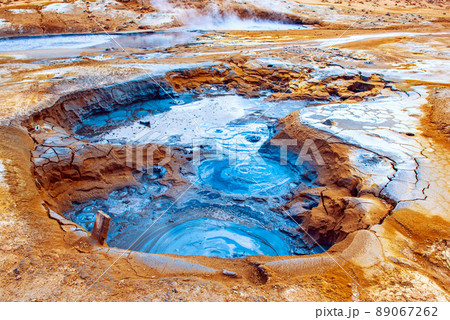 Geothermal area Hverir, Iceland. Geothermal area Hverir, Iceland. 89067262