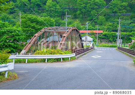 新旧古河橋 松木川渓谷 初夏の風景 新旧古河橋 松木川渓谷 初夏の風景 89068035