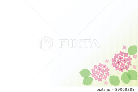 紫陽花　ストライプ　フレーム　ホワイトスペース 89068288