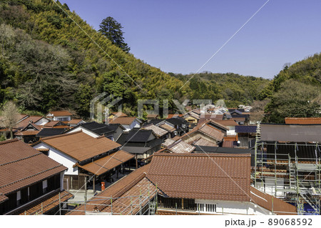 石見銀山大森町並み　島根県大田市 89068592