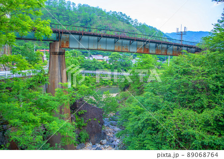出川橋梁 古河橋付近 出川 初夏の風景 出川橋梁 古河橋付近 出川 初夏の風景 89068764