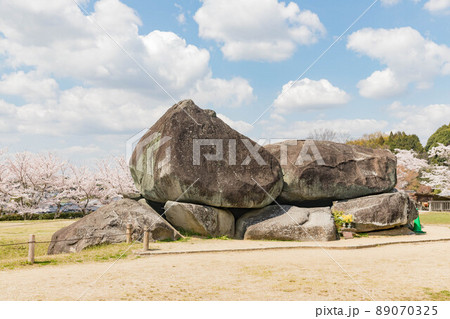 桜満開の石舞台古墳 桜満開の石舞台古墳 89070325