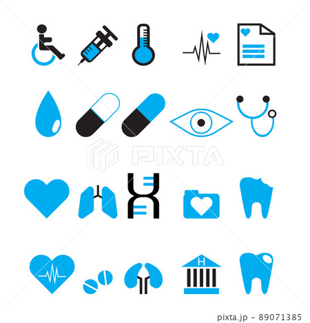 The health icon bundle set vector image 89071385