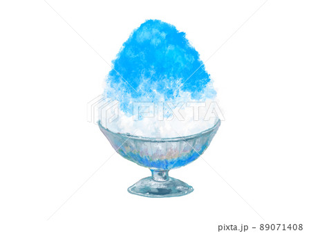 昔ながらのかき氷　氷ブルーハワイ 89071408