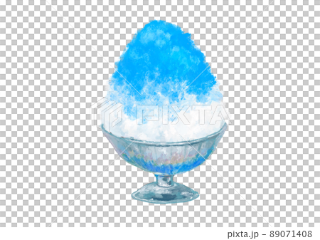 昔ながらのかき氷　氷ブルーハワイ 89071408