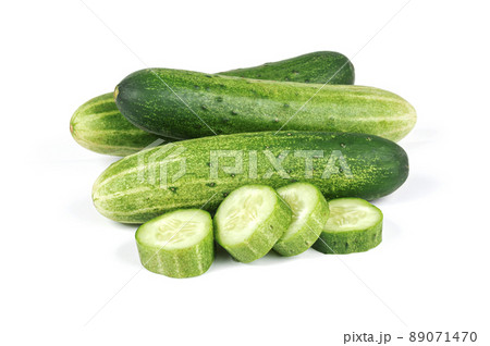 cucumber isolated on white background 89071470