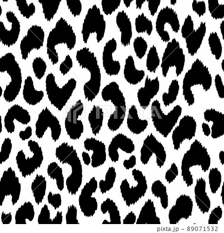 Abstract modern leopard seamless pattern. Animals trendy background. Black and white decorative vector stock illustration for print, fabric, textile. Modern monochrome ornament of stylized skin Abstract modern leopard seamless pattern. Animals trendy background. Black and white decorative vector stock illustration for print, fabric, textile. Modern monochrome ornament of stylized skin 89071532