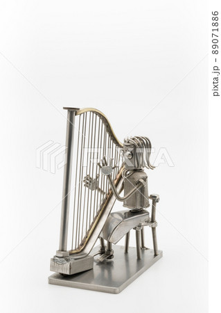 ハープ奏者のフィギア・メタルフィギア 89071886