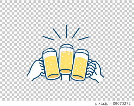 Hand toast, hand with beer mug, body parts, year-end party launch Hand toast, hand with beer mug, body parts, year-end party launch 89073272
