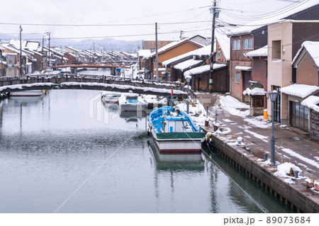 《富山県》雪景色の内川・日本のベニス 《富山県》雪景色の内川・日本のベニス 89073684