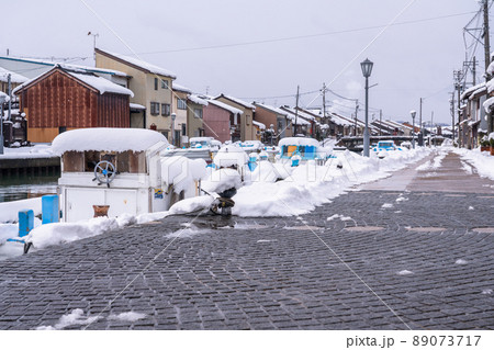 《富山県》雪景色の内川・日本のベニス 《富山県》雪景色の内川・日本のベニス 89073717