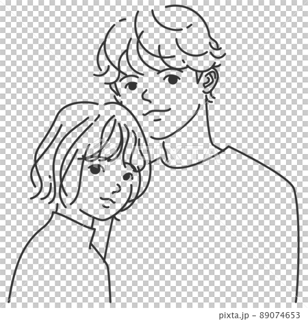 男女情侶2｜線描/單色 89074653