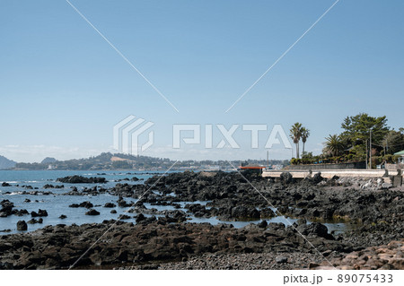 Wimi-ri village seascape, Jeju Olle Trail route 5 in Jeju island, Korea 89075433