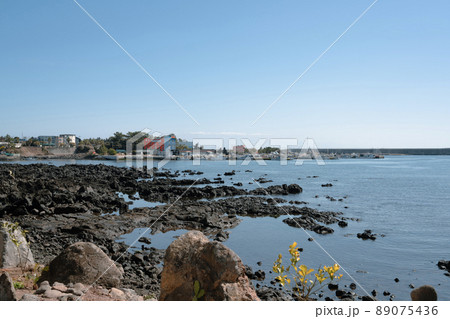 Wimi Port seascape, Jeju Olle Trail in Jeju island, Korea 89075436