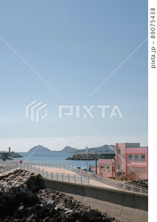 Wimi Port seascape, Jeju Olle Trail in Jeju island, Korea 89075438