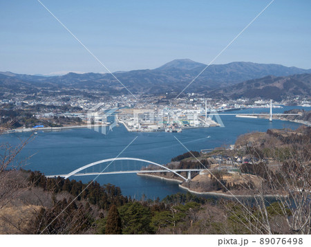 亀山展望台　震災十年後　3/11宮城県気仙沼市 89076498