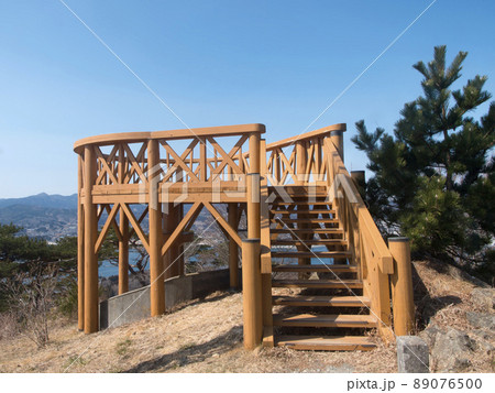 亀山展望台　震災十年後　3/11宮城県気仙沼市 89076500