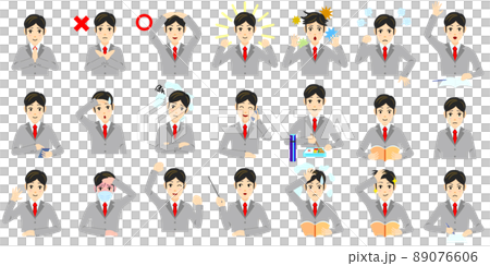 男學生西裝外套領帶紅色（套裝） 89076606