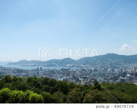 長崎市内遠望 長崎港 風頭公園より 長崎県・長崎市 長崎市内遠望 長崎港 風頭公園より 長崎県・長崎市 89076719