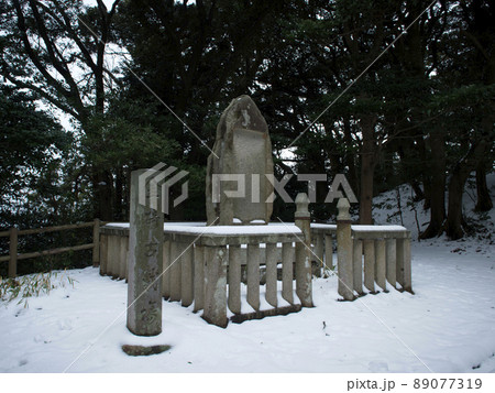 雪の金ヶ崎城跡　福井県敦賀市 89077319