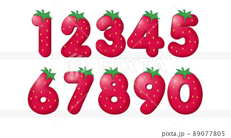 Strawberry Alphabet Number 1-0 Strawberry Alphabet Number 1-0 89077805