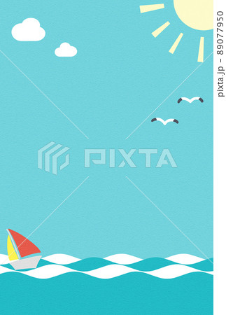 背景イラスト_海の風景 89077950