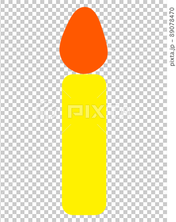 Simple candle illustration material 89078470