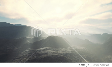 mountains of Afghanistan at sunset 89078658