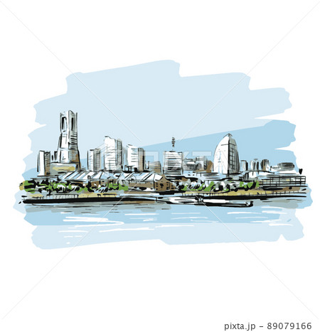 Sketch of Yokohama city  89079166