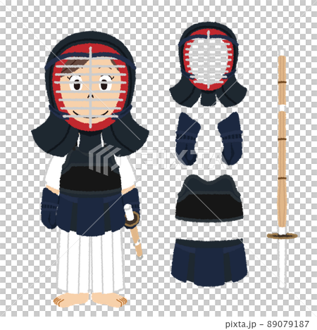 剣道女子のイラスト 89079187