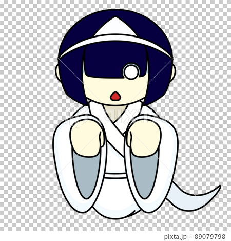 お化けの女の子のイラスト 89079798