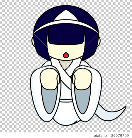 Illustration of a ghost girl Illustration of a ghost girl 89079799