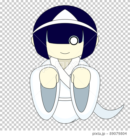 お化けの女の子のイラスト お化けの女の子のイラスト 89079804