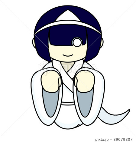 お化けの女の子のイラスト 89079807