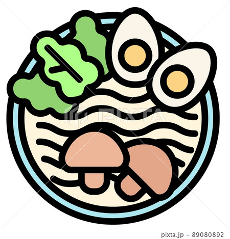 Japanese food vector illustration - ramen 89080892