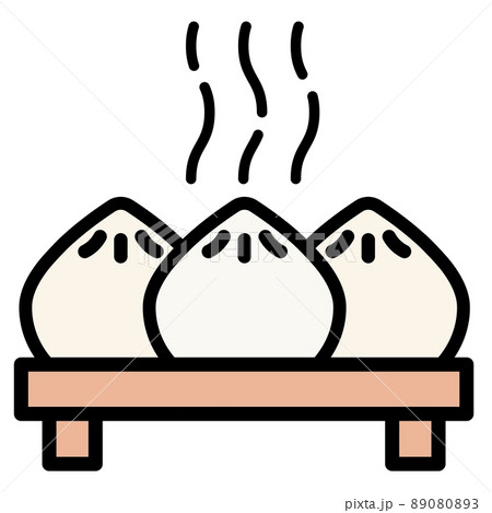 Japanese food vector illustration - baozi 89080893