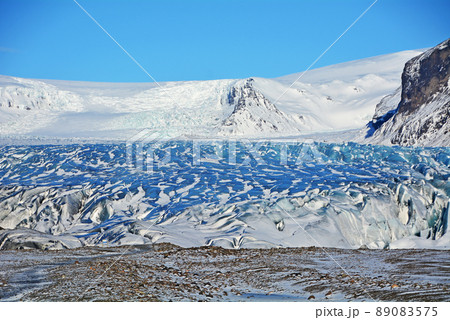 アイスランド、ヴァトナヨークトル国立公園、スカフタフェルの氷河 89083575