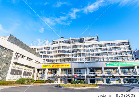 宮城県仙台市　快晴の仙台市役所 89085008