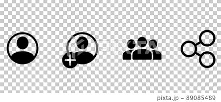 Web and app person icon set - Stock Illustration [89085489] - PIXTA