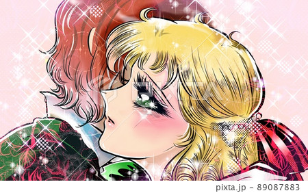 70年代少女漫画イケメン王子に突然抱きしめられる金髪縦ロールお姫様のイラスト 70年代少女漫画イケメン王子に突然抱きしめられる金髪縦ロールお姫様のイラスト 89087883