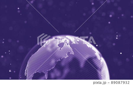 Data technology abstract futuristic illustration . Low poly shape with connecting dots and lines on dark background. 3D rendering . Big data visualization . Data technology abstract futuristic illustration . Low poly shape with connecting dots and lines on dark background. 3D rendering . Big data visualization . 89087932
