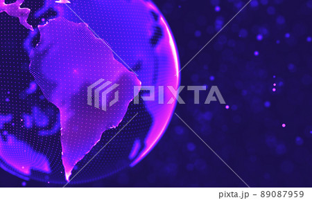 Ultra violet galaxy background. Space background illustration universe with Nebula. 2018 Purple technology background. Artificial intelligence concept Ultra violet galaxy background. Space background illustration universe with Nebula. 2018 Purple technology background. Artificial intelligence concept 89087959
