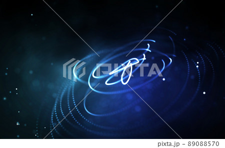 Data technology abstract futuristic illustration . Low poly shape with connecting dots and lines on dark background. 3D rendering . Big data visualization . Data technology abstract futuristic illustration . Low poly shape with connecting dots and lines on dark background. 3D rendering . Big data visualization . 89088570