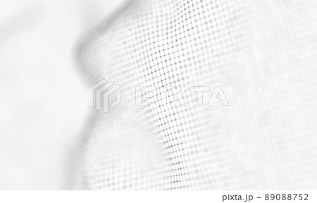 Abstract White Geometrical Background . Connection structure. Science background. Futuristic Technology HUD Element . onnecting dots and lines . Big data visualization and Business . 89088752